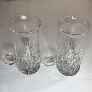 ILLUSIONS 24% Full Lead Handcut and Handblown Crystal Glasses  bY SAMOBOR set 2